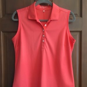 Women’s Nike golf sleeveless top in a fun peach